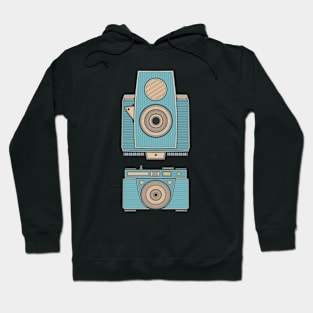 Blue Vintage Camera Hoodie